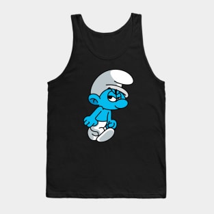 Grouchy Smurf Tank Top